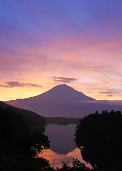 富士山朝焼け